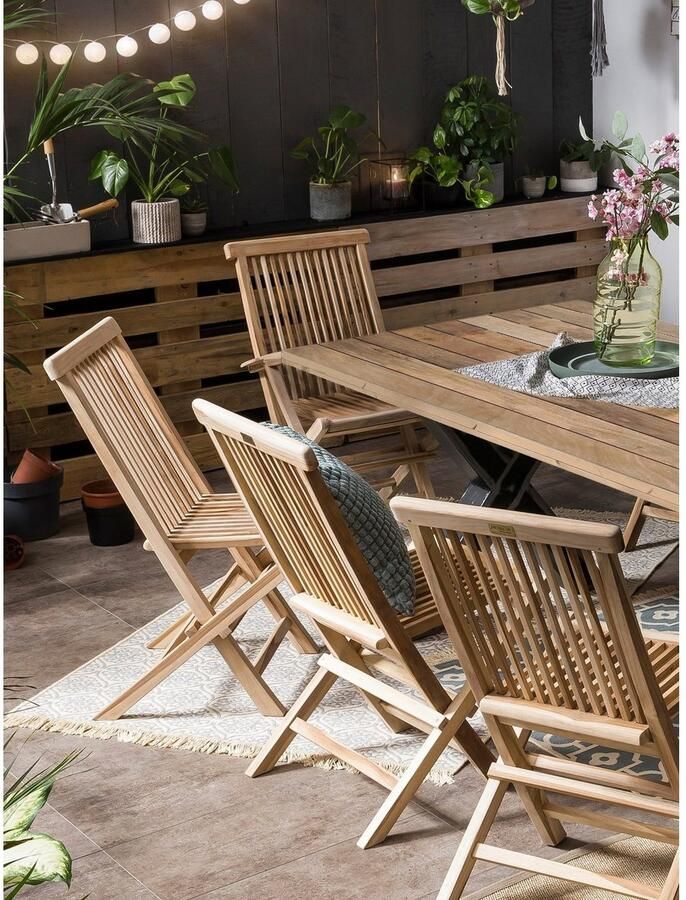 Artistiq Living Artistiq Eettafel Alieke Met zwarte X-poot Mangohout 160 x 90cm Naturel