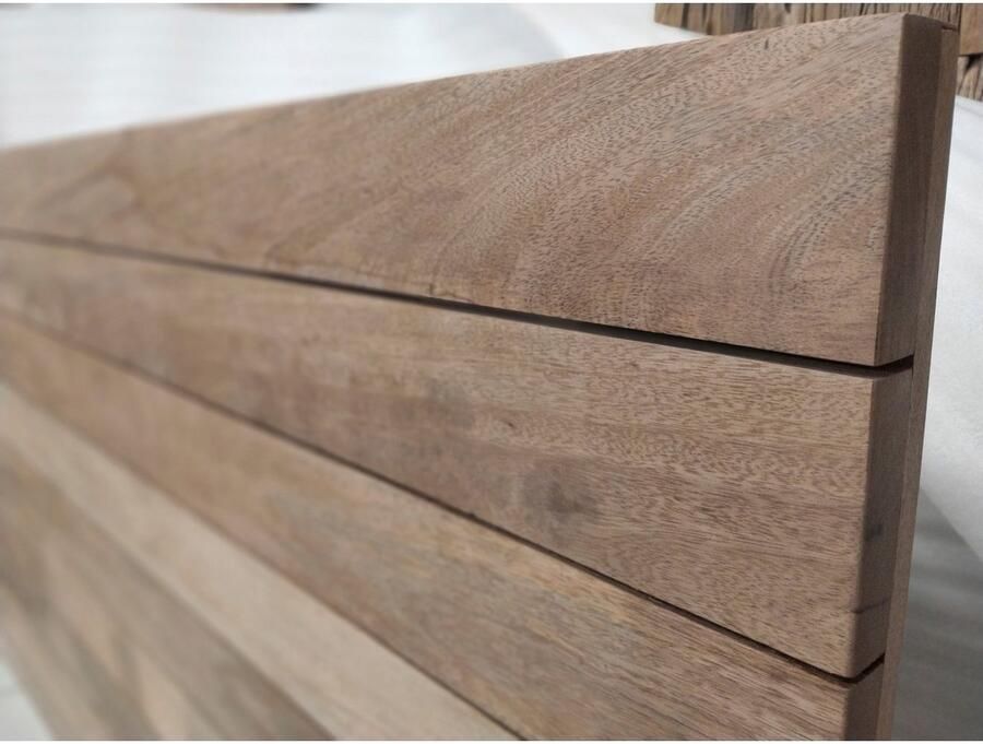 Artistiq Living Artistiq Eettafel Alieke Met zilveren U-poot Mangohout 180 x 100cm Naturel - Foto 6