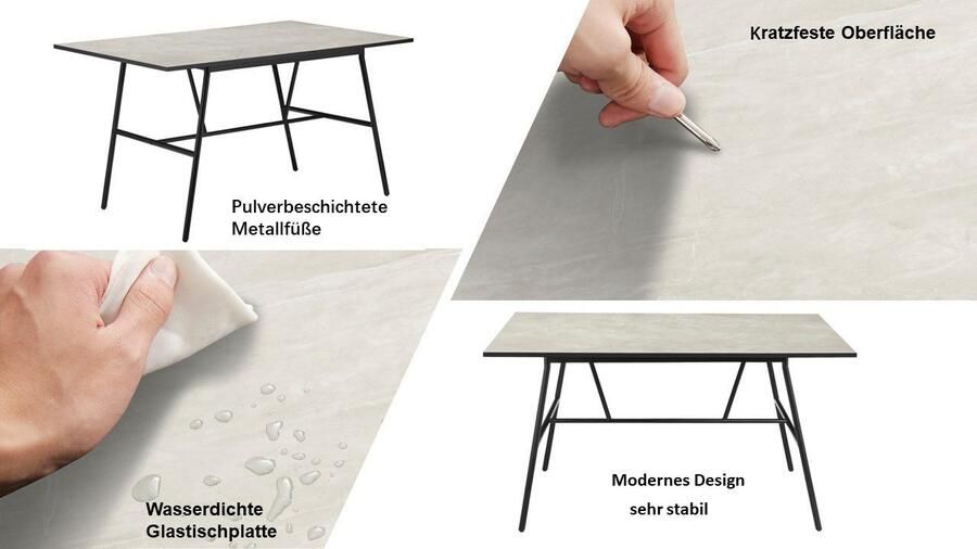 Home affaire Eettafel Anwar BESTSELLER! OTTOs keuze met melamineharscoating in verschillende maten - Foto 8