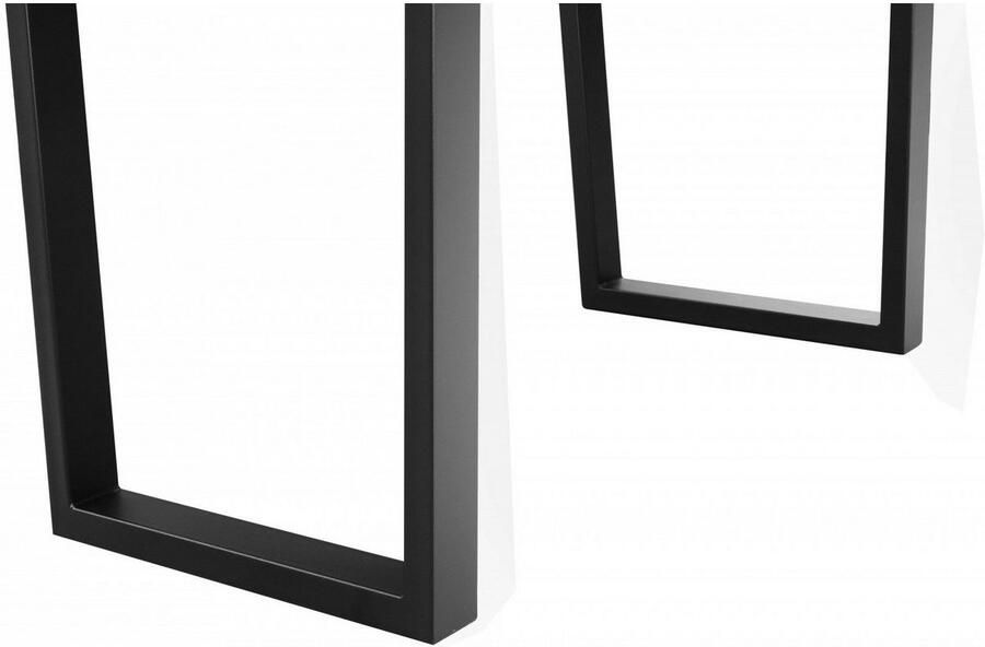 Home affaire Eettafel Dark blue Eiken massief hout en poedercoated metalen poten - Foto 4