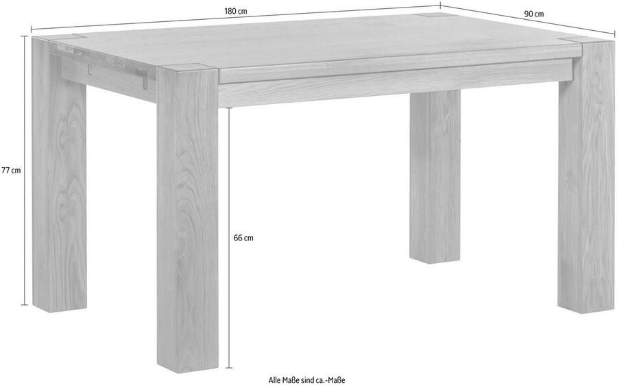 Home affaire Eettafel Dominik van massief wildeiken - Foto 7