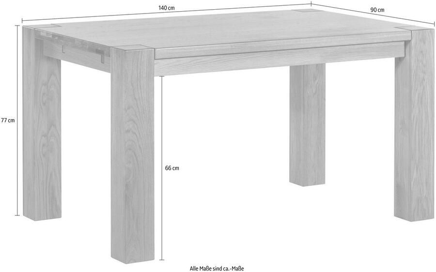 Home affaire Eettafel Dominik van massief wildeiken - Foto 7