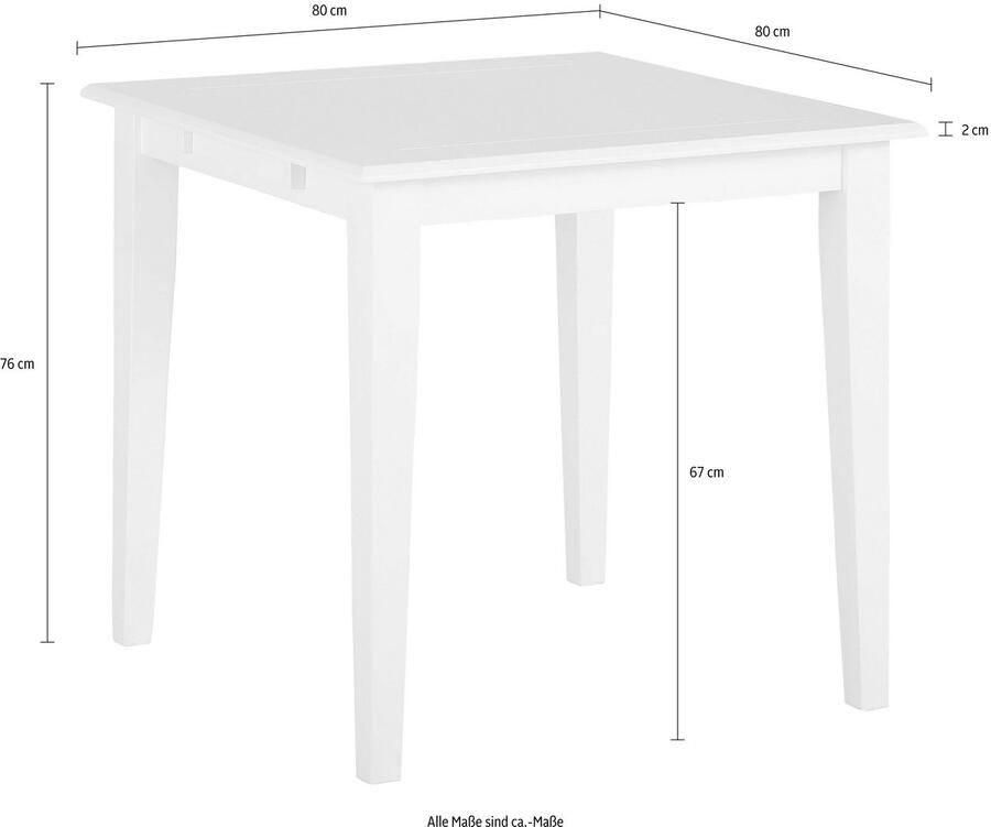 Home affaire Eettafel Fullerton van massief grenenhout in drie verschillende afmetingen - Foto 5
