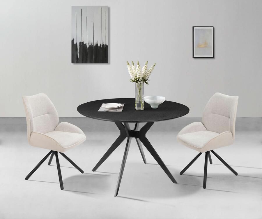 Home affaire Eettafel La Roche Frame van metaal voelbare structuur hoogte 75 cm - Foto 2