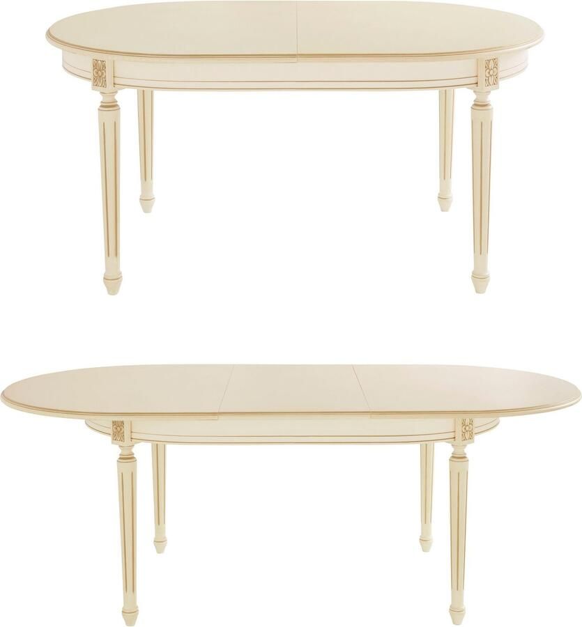 Home affaire Eettafel Luigi Breedte 166-216 cm naturel wit - Foto 3