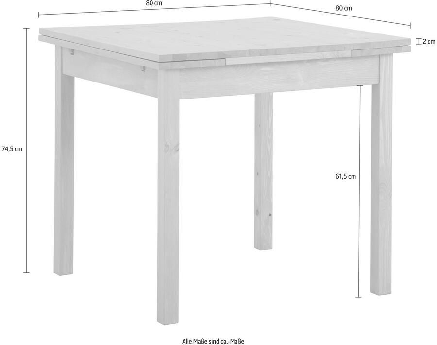 Home affaire Eettafel Maike TOPSELLER! breedte 80 cm met uittrekfunctie - Foto 3