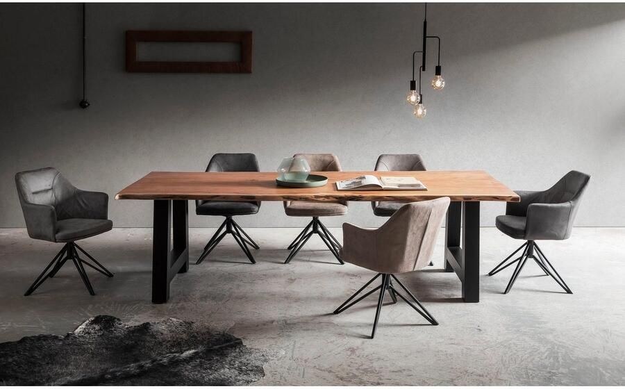 Home affaire Eettafel Manhattan met a-vormig metalen frame - Foto 3