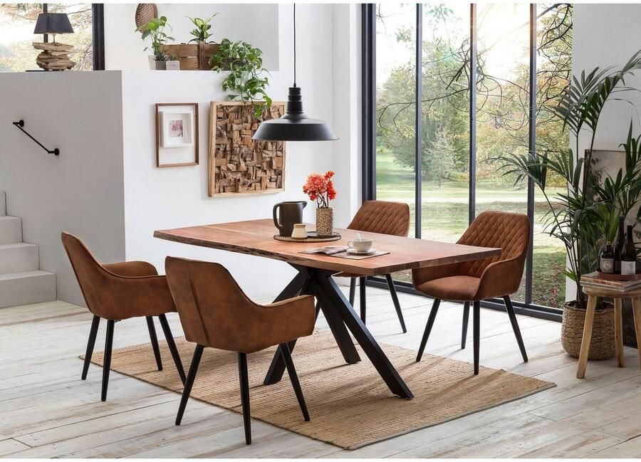 Home affaire Eettafel Manhattan met echte boomrand - Foto 2