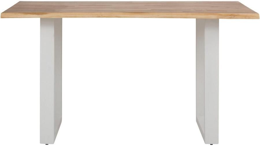 Home affaire Eettafel Melody Acaciahout met metalen voetframe breedte 140 cm - Foto 5
