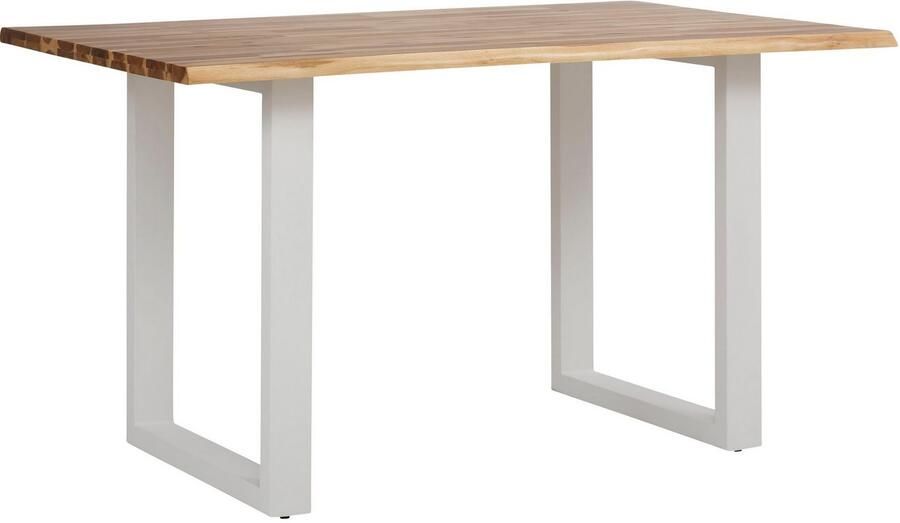 Home affaire Eettafel Melody Acaciahout met metalen voetframe breedte 140 cm - Foto 4