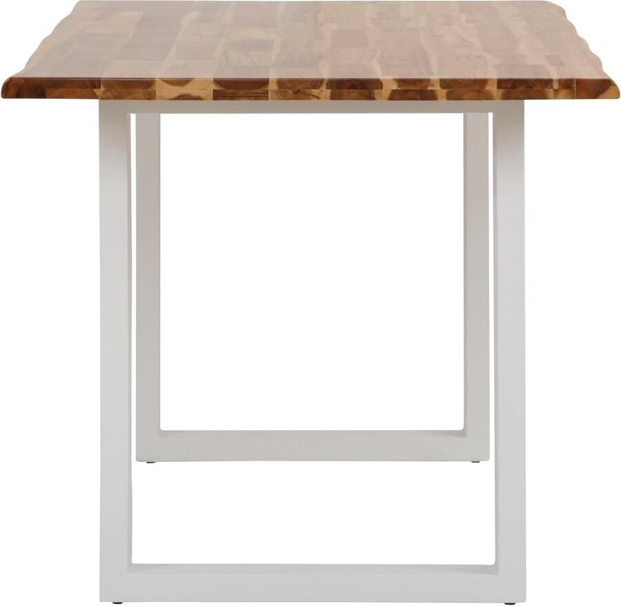 Home affaire Eettafel Melody Acaciahout met metalen voetframe breedte 140 cm - Foto 2