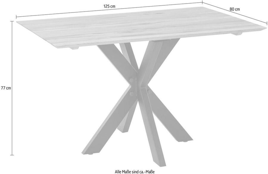 Home affaire Eettafel Montreal met elegante zwitserse rand - Foto 2