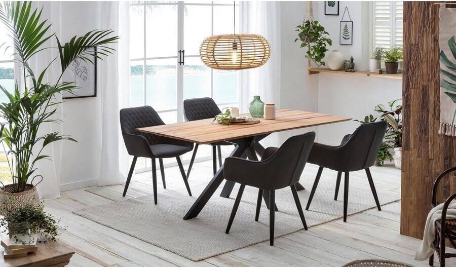 Home affaire Eettafel Montreal met elegante zwitserse rand - Foto 4