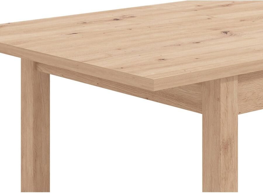 Home affaire Eettafel Narvik keukentafel Te verlengen door inlegblad