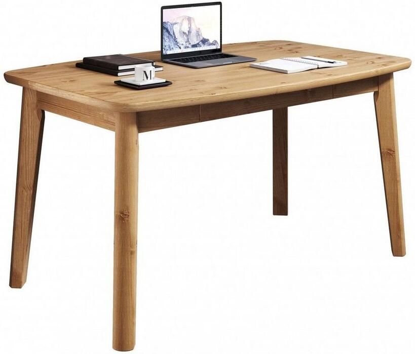 Home affaire Eettafel Palermo multifunctionele tafel werktafel bureau met opbergruimte opklapbaar blad home office bureau massief hout - Foto 5