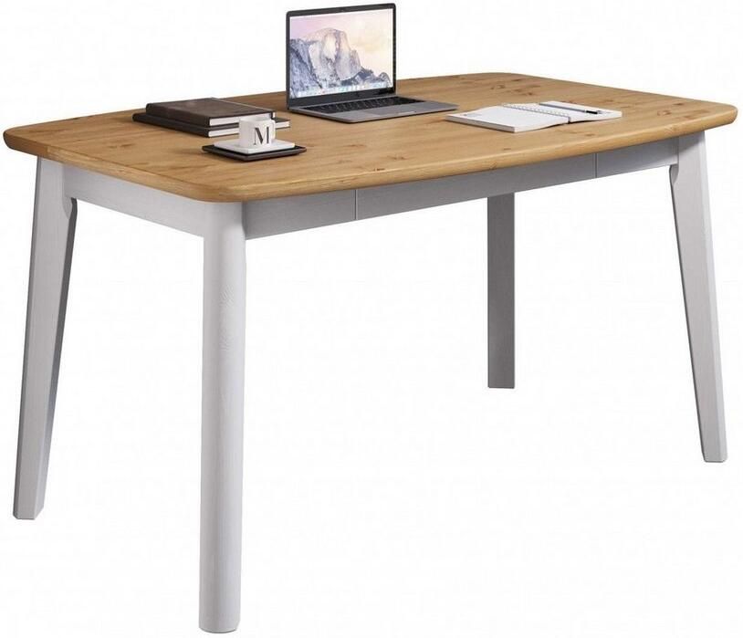 Home affaire Eettafel Palermo multifunctionele tafel werktafel bureau met opbergruimte opklapbaar blad home office bureau massief hout - Foto 5