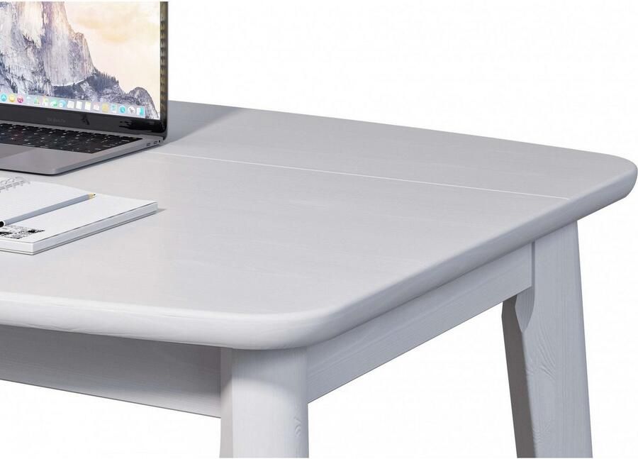 Home affaire Eettafel Palermo multifunctionele tafel werktafel bureau met opbergruimte opklapbaar blad home office bureau massief hout - Foto 4