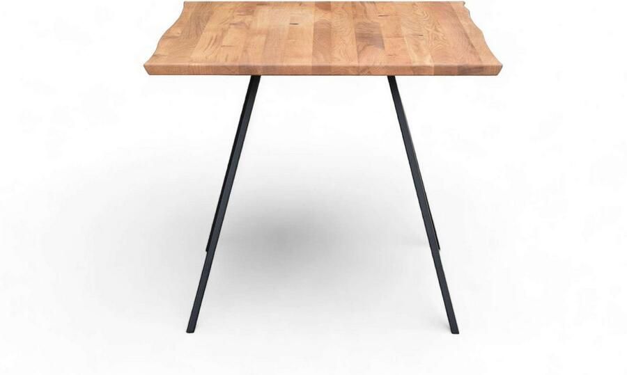 Home affaire Eettafel Reidigen keukentafel A-vorm metalen frame massief gewild eikenhout geolied - Foto 6