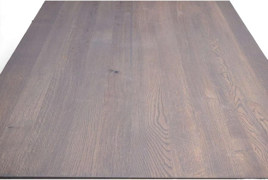 Home affaire Eettafel Reidigen keukentafel A-vorm metalen frame massief gewild eikenhout geolied