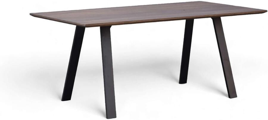 Home affaire Eettafel Reidigen keukentafel A-vorm metalen frame massief gewild eikenhout geolied - Foto 5