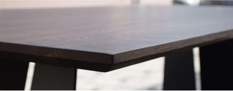 Home affaire Eettafel Talwiese keukentafel U-vorm metalen frame massief gewild eikenhout geolied - Foto 7