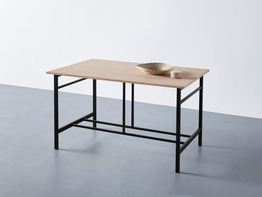 Home affaire Eettafel Sare met echt houtfineer van eiken - Foto 3