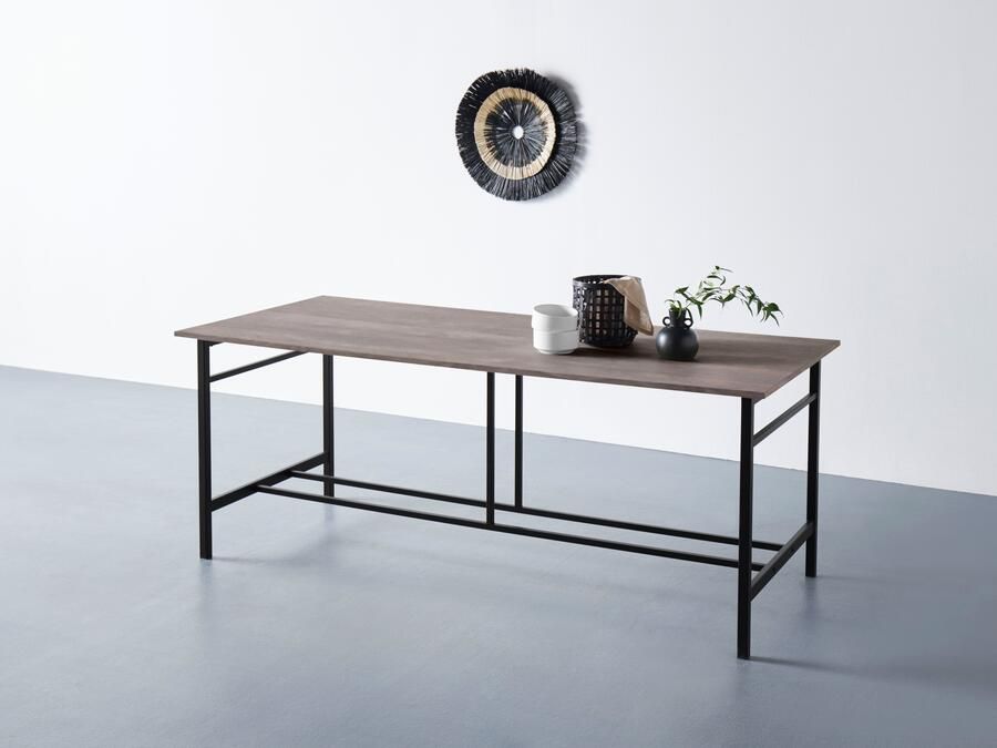 Home affaire Eettafel Sare met echt houtfineer van eiken - Foto 3