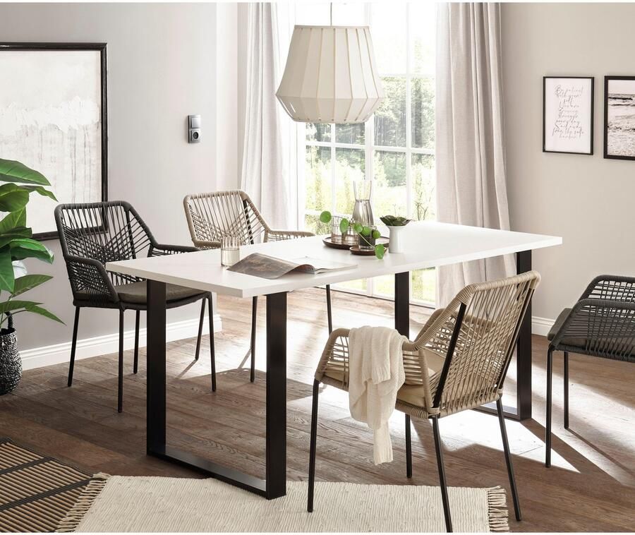 Home affaire Eettafel Sherwood in modern houtdecor breedte 180 cm - Foto 3