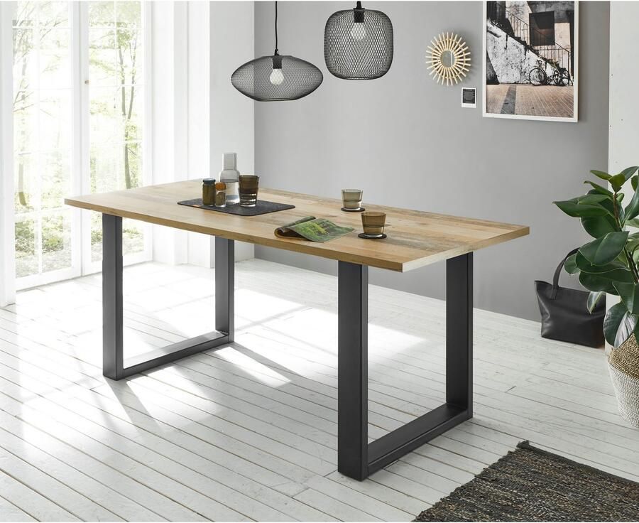 Home affaire Eettafel Sherwood in modern houtdecor breedte 180 cm - Foto 2