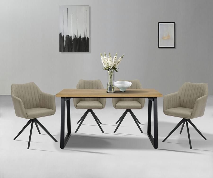 Home affaire Eettafel Soyans TOPSELLER! OTTOs keuze moderne kuipframe in vier breedtes melaminehars gecoat - Foto 6