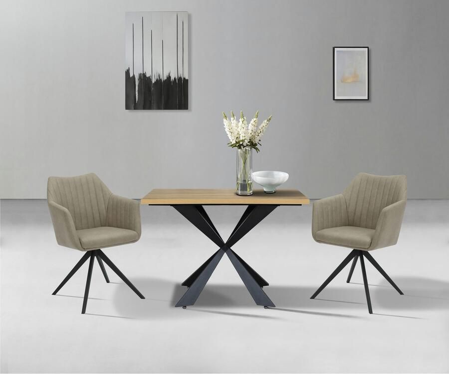 Home affaire Eettafel Soyans TOPSELLER! OTTOs keuze moderne spiderframe in vier breedtes melaminehars gecoat - Foto 4