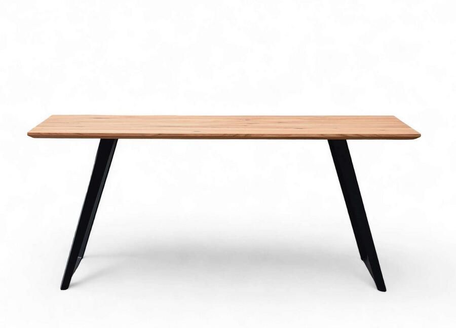 Home affaire Eettafel Talwiese keukentafel U-vorm metalen frame massief gewild eikenhout geolied - Foto 11