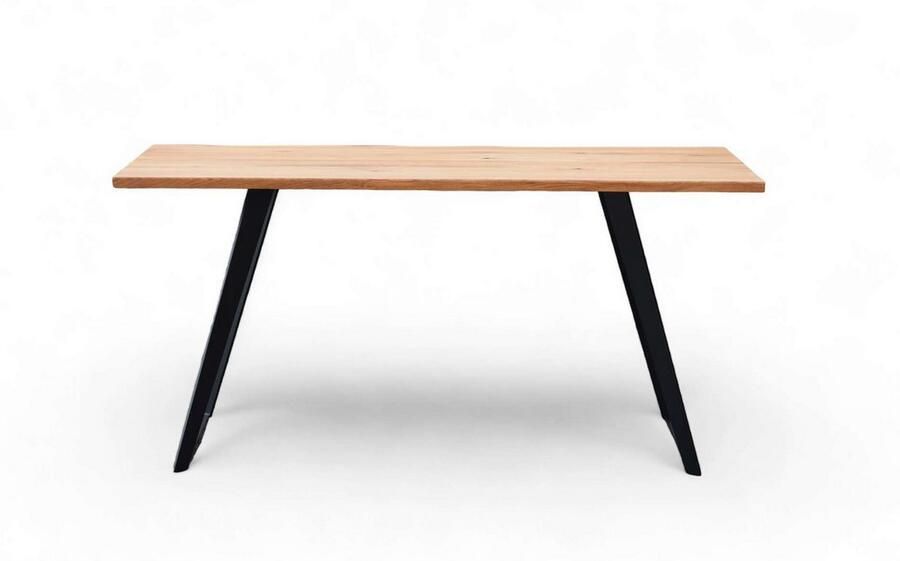 Home affaire Eettafel Talwiese keukentafel U-vorm metalen frame massief gewild eikenhout geolied - Foto 7