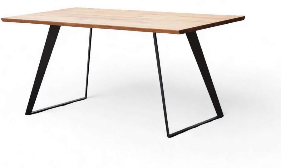 Home affaire Eettafel Talwiese keukentafel U-vorm metalen frame massief gewild eikenhout geolied - Foto 5