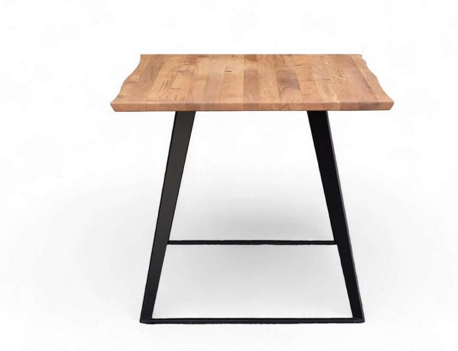 Home affaire Eettafel Talwiese keukentafel U-vorm metalen frame massief gewild eikenhout geolied - Foto 2