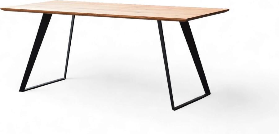 Home affaire Eettafel Talwiese keukentafel U-vorm metalen frame massief gewild eikenhout geolied - Foto 9