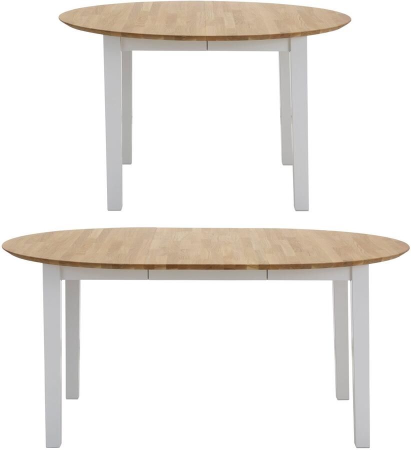 Home affaire Eettafel Time massief houten FSC tafel Diameter 120 cm met uitschuiffunctie keukentafel bestseller