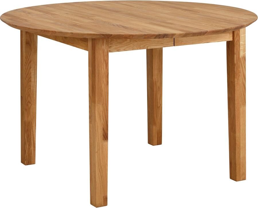 Home affaire Eettafel Time massief houten FSC tafel Diameter 120 cm met uitschuiffunctie keukentafel bestseller - Foto 4