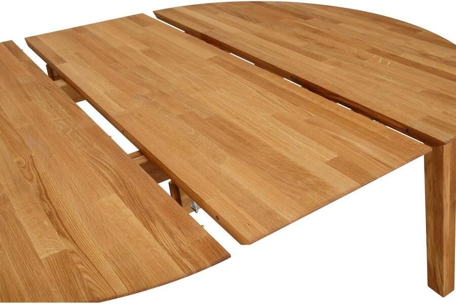Home affaire Eettafel Time massief houten FSC tafel Diameter 120 cm met uitschuiffunctie keukentafel bestseller - Foto 3