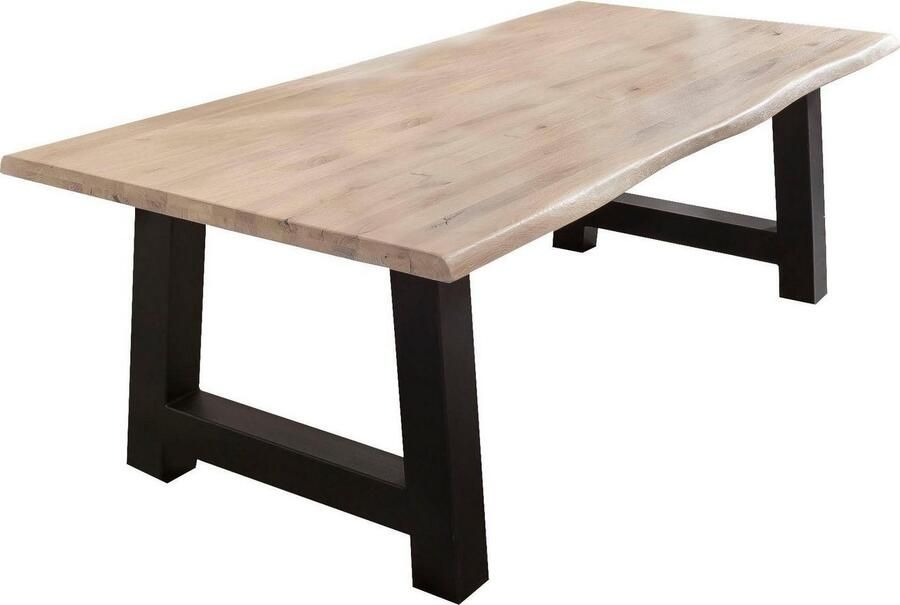 Home affaire Eettafel TRISTAN massief balkeik geolied in boomstam-look - Foto 3