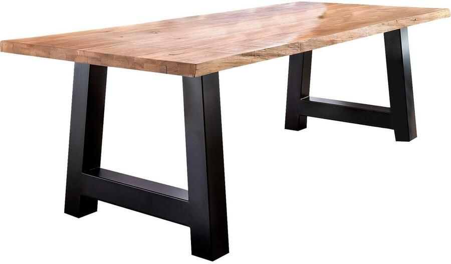 Home affaire Eettafel TRISTAN massief balkeik geolied in boomstam-look - Foto 6