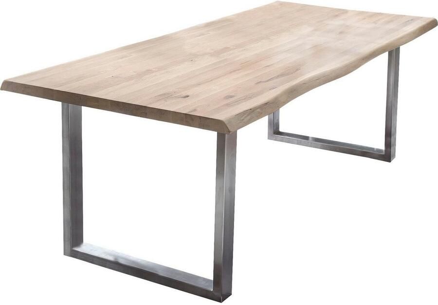 Home affaire Eettafel TRISTAN Massief eiken met boomrand - Foto 4