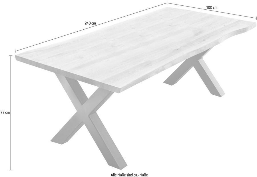 Home affaire Eettafel TRISTAN met boomrand (3 stuks) - Foto 2