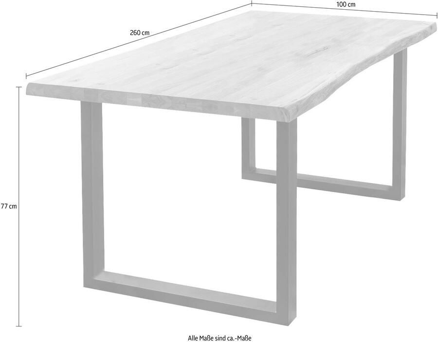 Home affaire Eettafel TRISTAN met boomrand