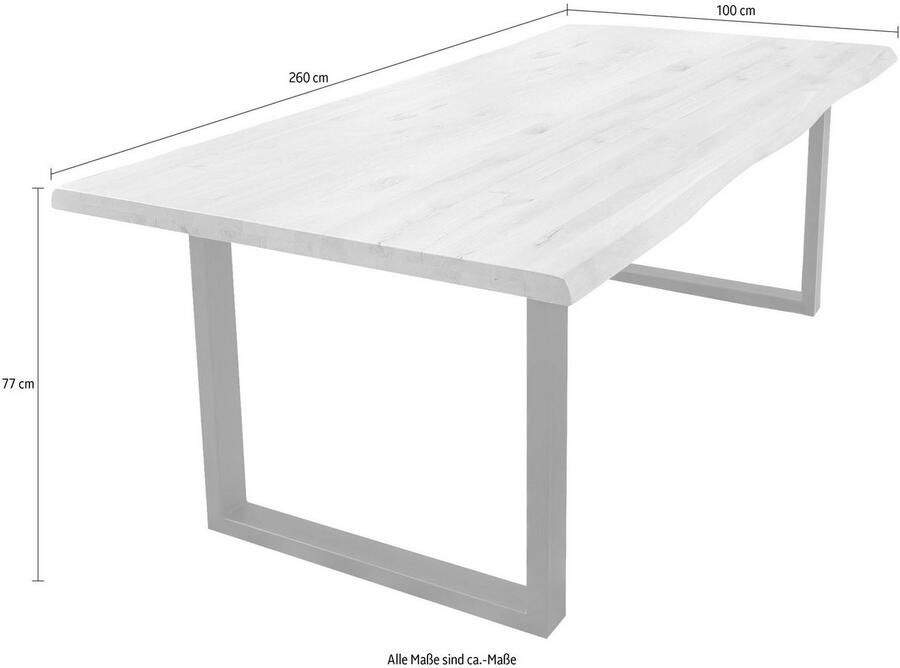 Home affaire Eettafel TRISTAN met boomrand