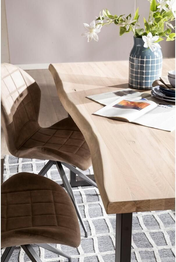 Home affaire Eettafel TRISTAN met boomrand