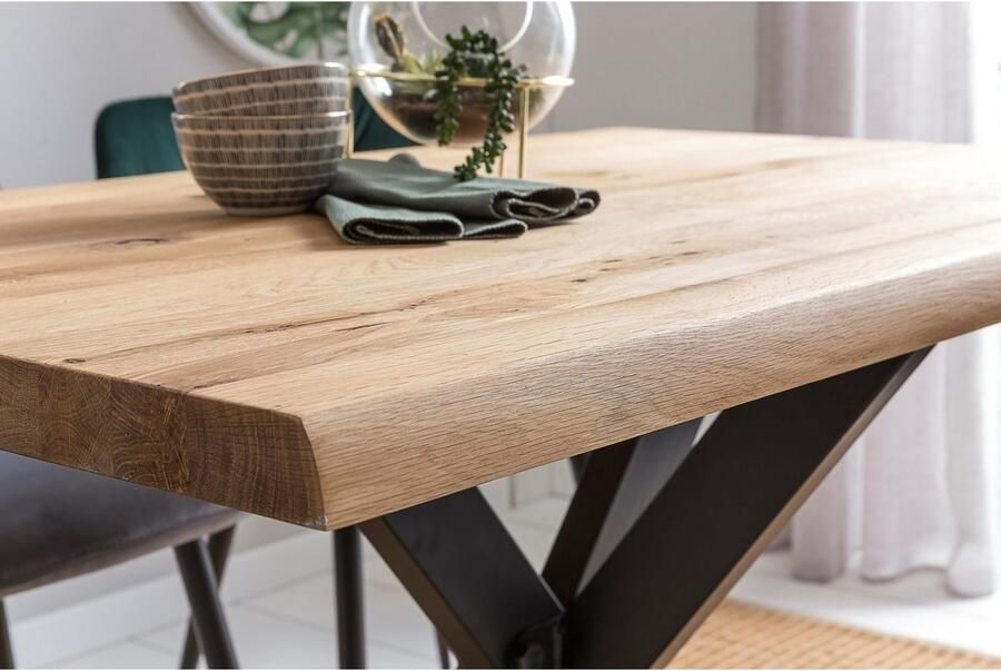 Home affaire Eettafel TRISTAN met modern spider-frame en schaaldeel - Foto 3