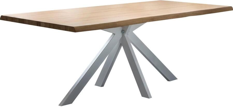 Home affaire Eettafel Tristan natur met echte boomrand - Foto 4