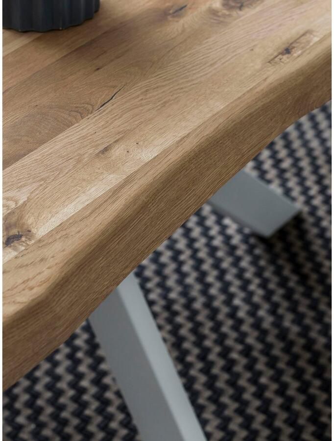 Home affaire Eettafel Tristan natur met echte boomrand