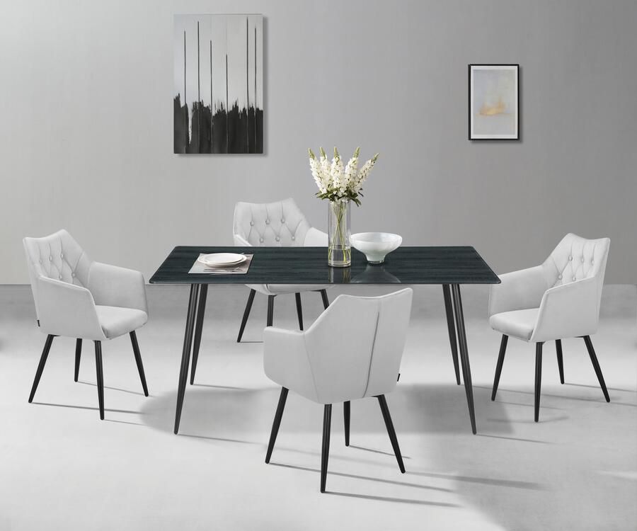 Home affaire Eettafel Turah TOPSELLER! OTTOs keuze met glazen blad in houtlook tijdloos ontwerp onderhoudsvriendelijk - Foto 8